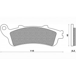 Τακάκια Daytona 36662 (FA261F)(FD254) Τακάκια Daytona 36662 (FA261F)(FD254)